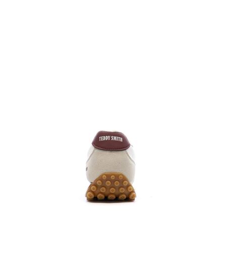Baskets beige/bordeaux femme teddy smith 120548