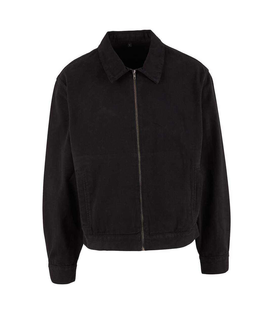 Mens Basic Work Jacket Black Build Your Brand-1