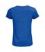 Womens/ladies Crusader T-shirt Royal Blue SOLS-2