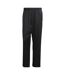 Mens Woven Baggy Tracksuit Bottoms Black Adidas-1