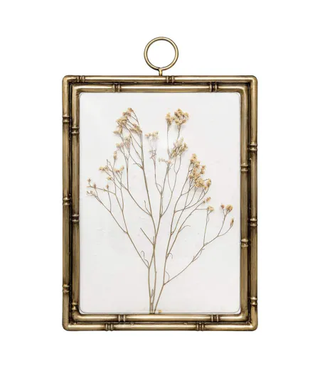 Déco Murale Bombée Fleurs Jonas 47cm Marron