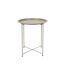 Table d'Appoint en Métal Sienna 50cm Beige