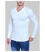 Pull manches longues col V