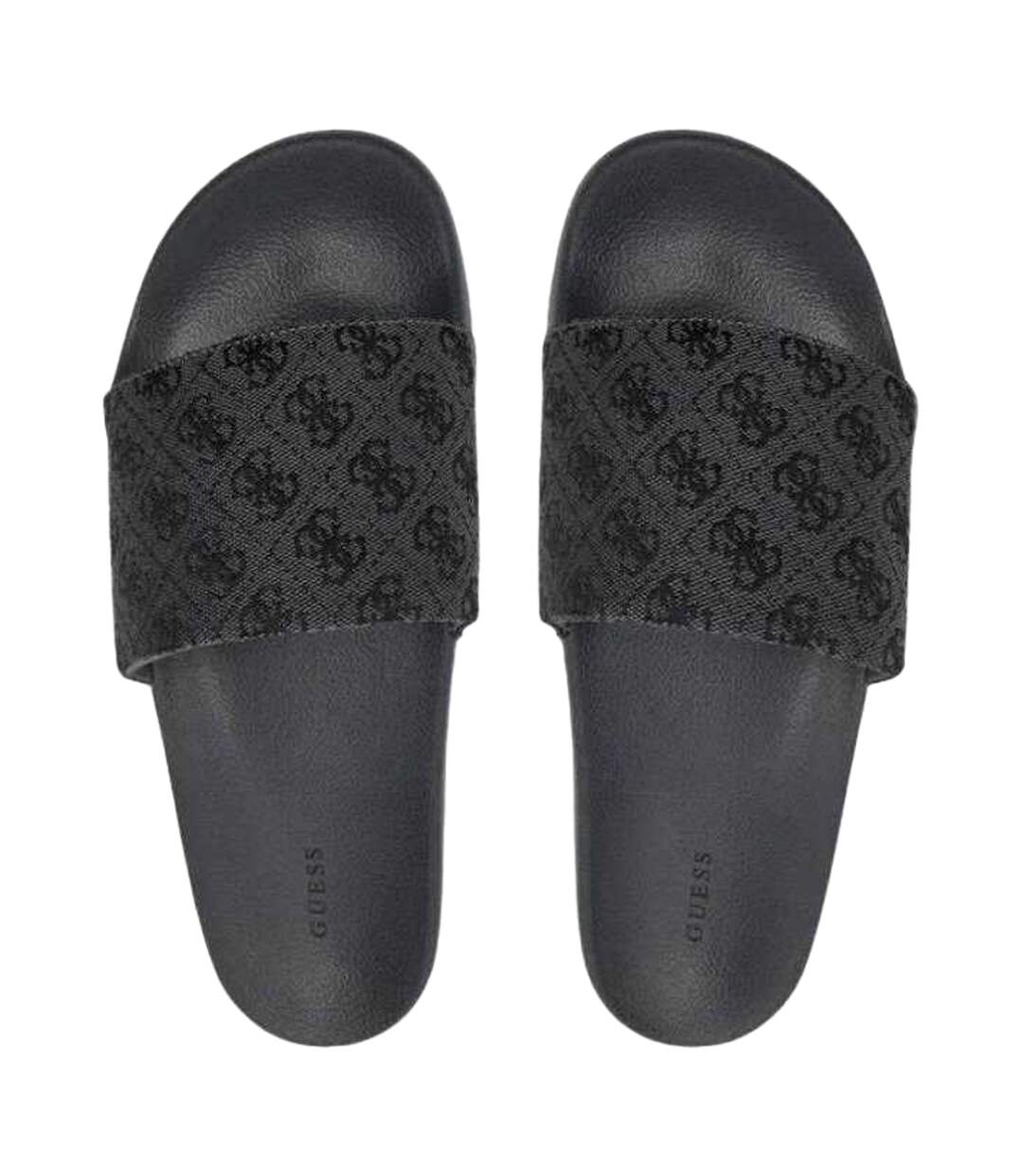 Claquettes Motif/style Logo Cobla Homme Gris Guess-3