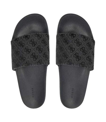 Claquettes Motif/style Logo Cobla Homme Gris Guess