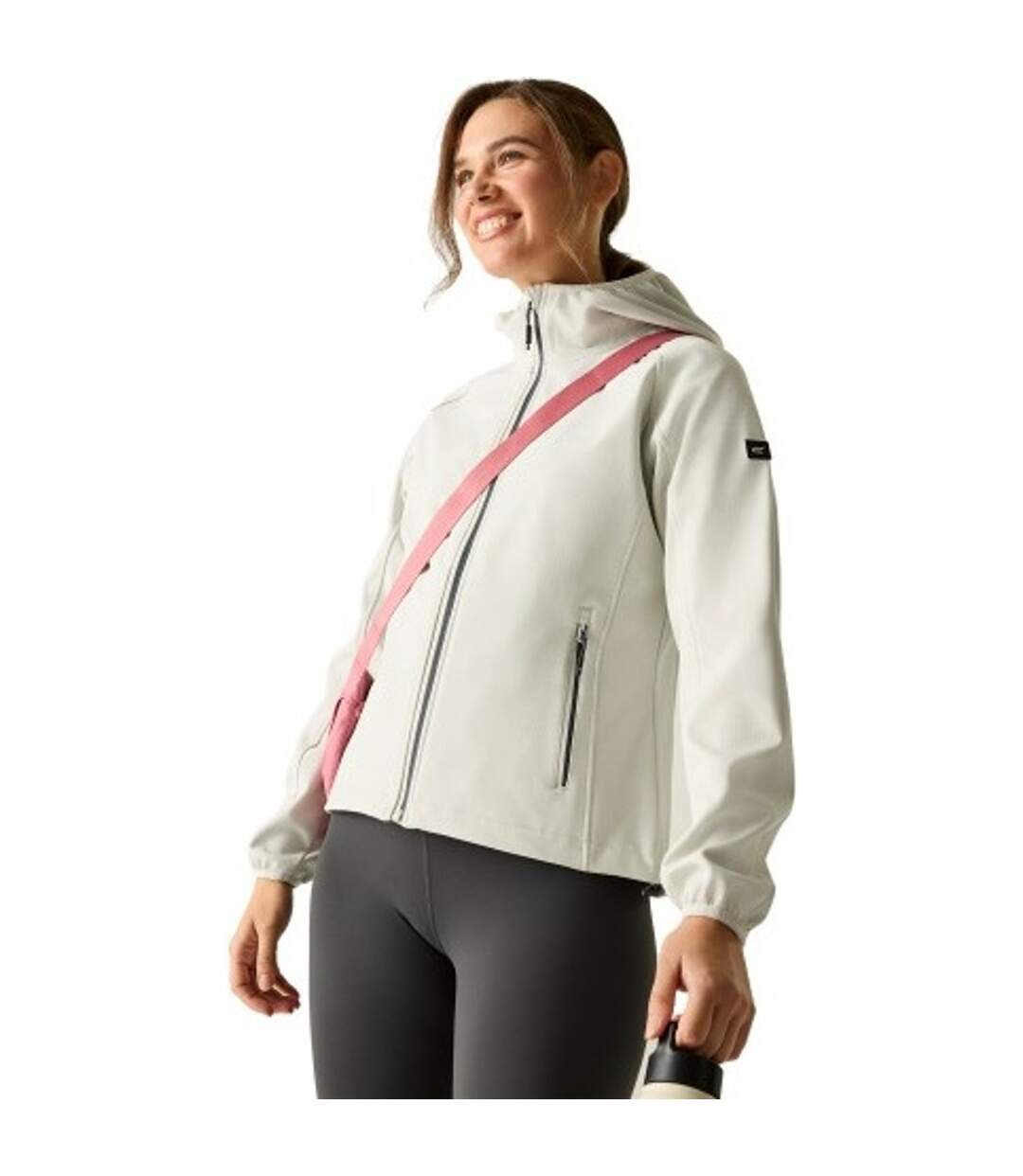 Veste Softshell À Capuche Arec Femme Blanc Cassé Regatta-1