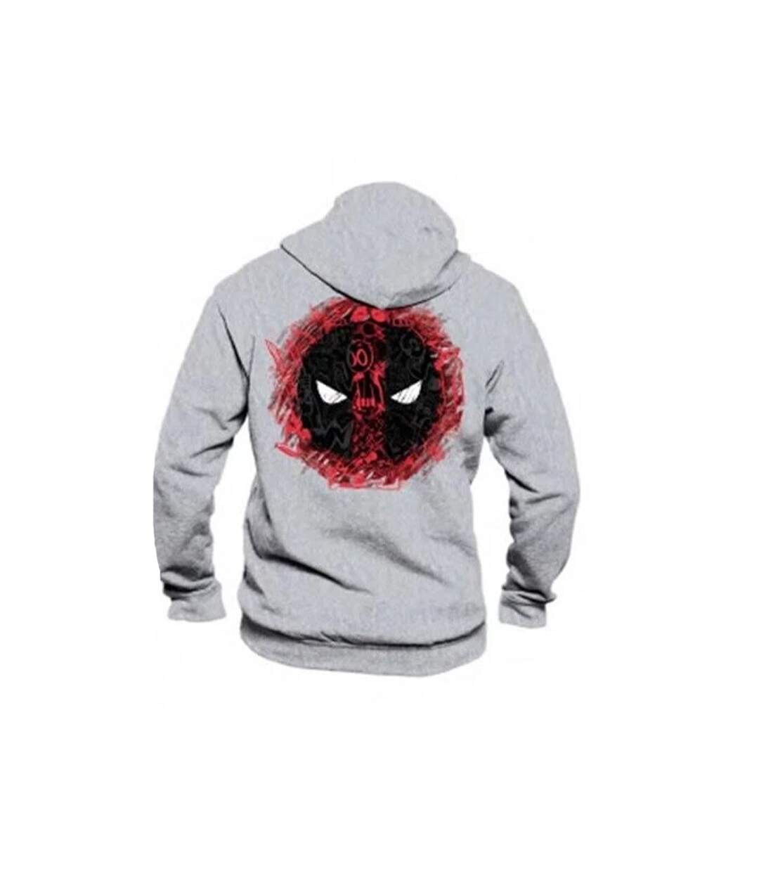 Sweat À Capuche Motif/style Logo Homme Gris Deadpool-2