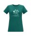 T-shirt Extensible Manches Courtes Motif/style Rivage Fingal Femme Vert Sarcelle Imprimé Graphique Regatta-1