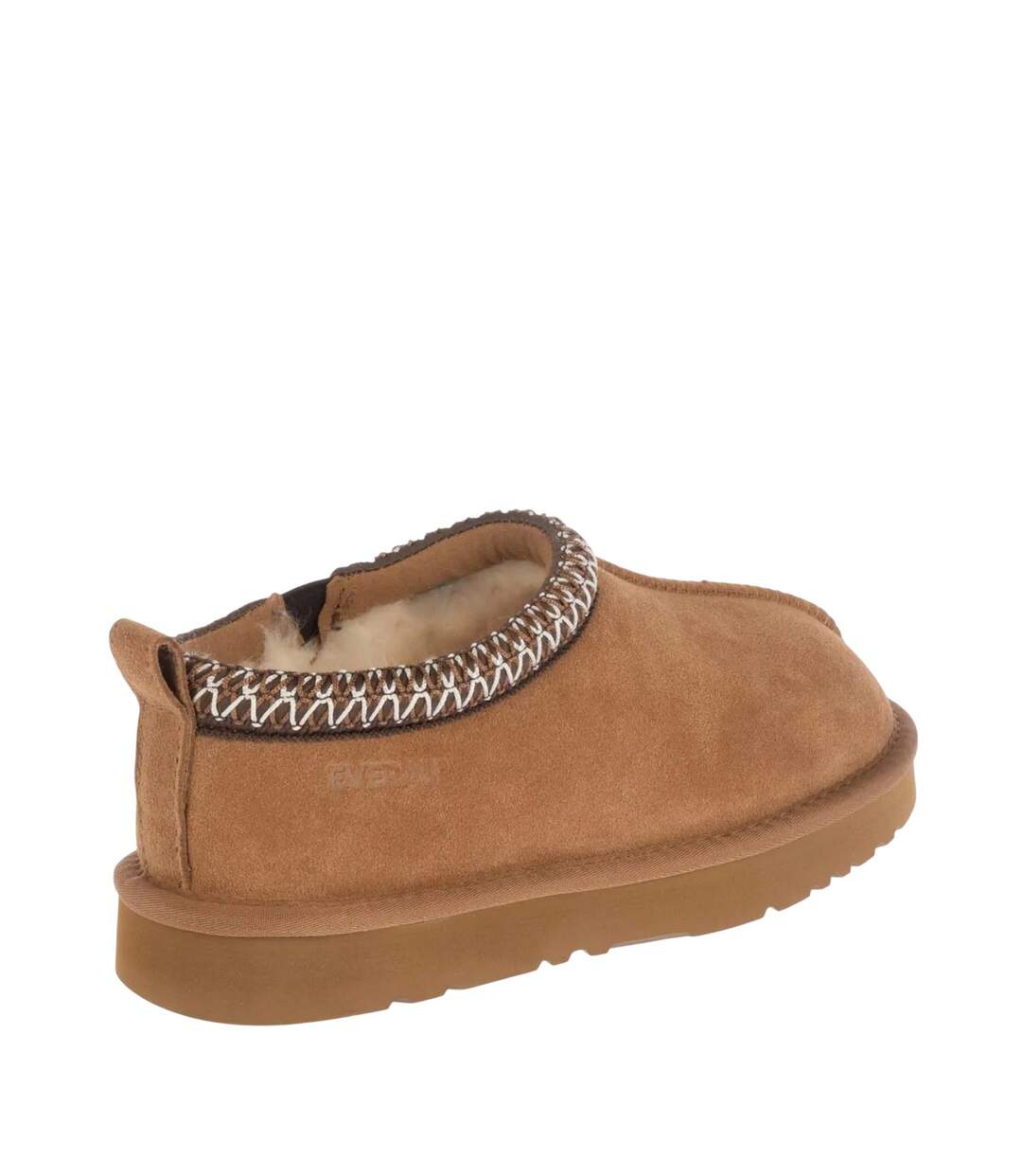 Womens/ladies Wigeon Cow Suede Slippers Chestnut EverAu-2