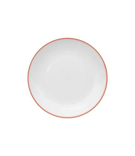 Lot de 6 Assiettes Plates Réutilisables Square 25cm Rose
