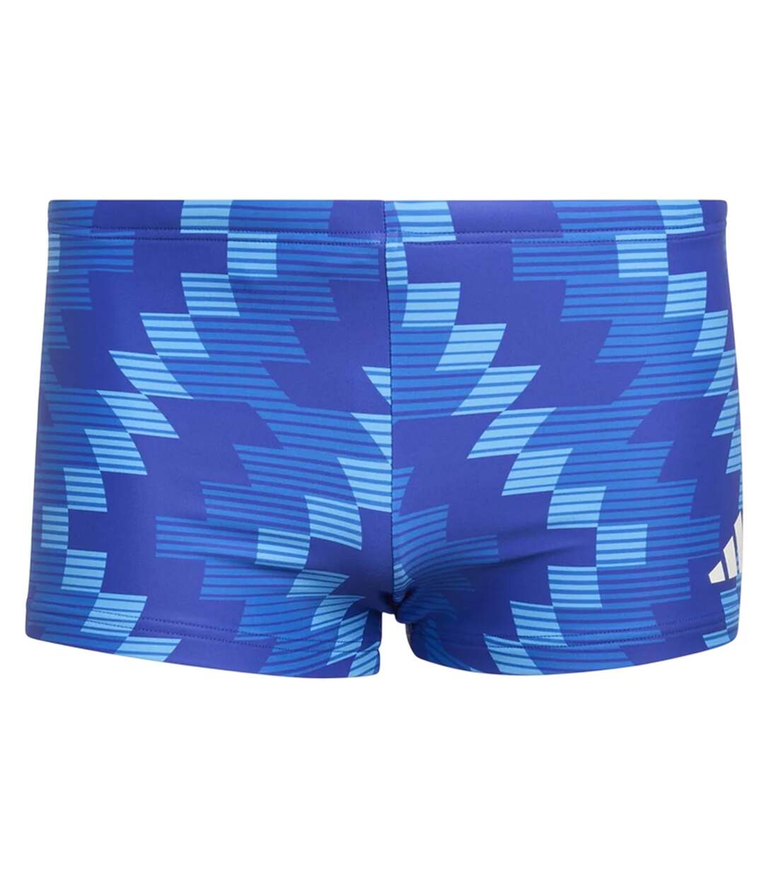 Mens Geometric Swimming Trunks Lucid Blue Adidas-2