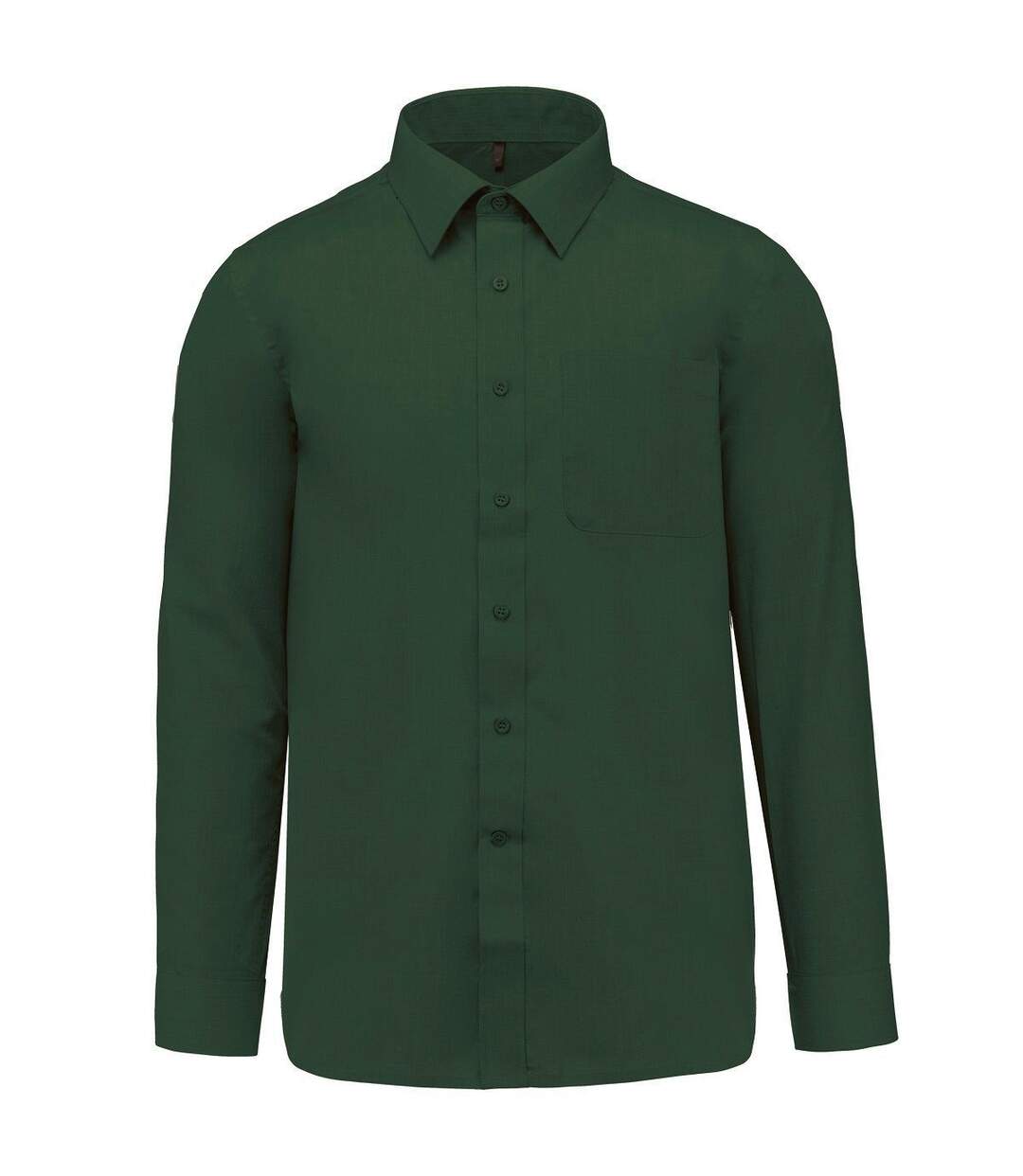 Chemise popeline manches longues - Homme - K545 - vert forêt