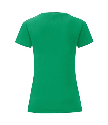 T-shirt Iconic Femme Vert Kelly Fruit Of The Loom