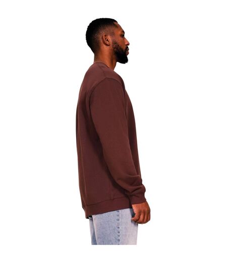 Casual Classics Mens Ringspun Cotton Tall Oversized Sweatshirt (Chocolate)