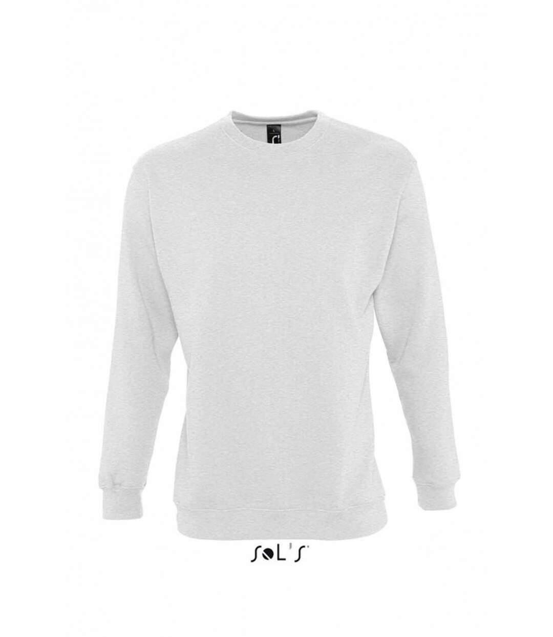 Sweat shirt classique unisexe - 13250 - blanc chiné