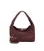 Basket Weave Hobo Bag One Size Aubergine Dune London-1