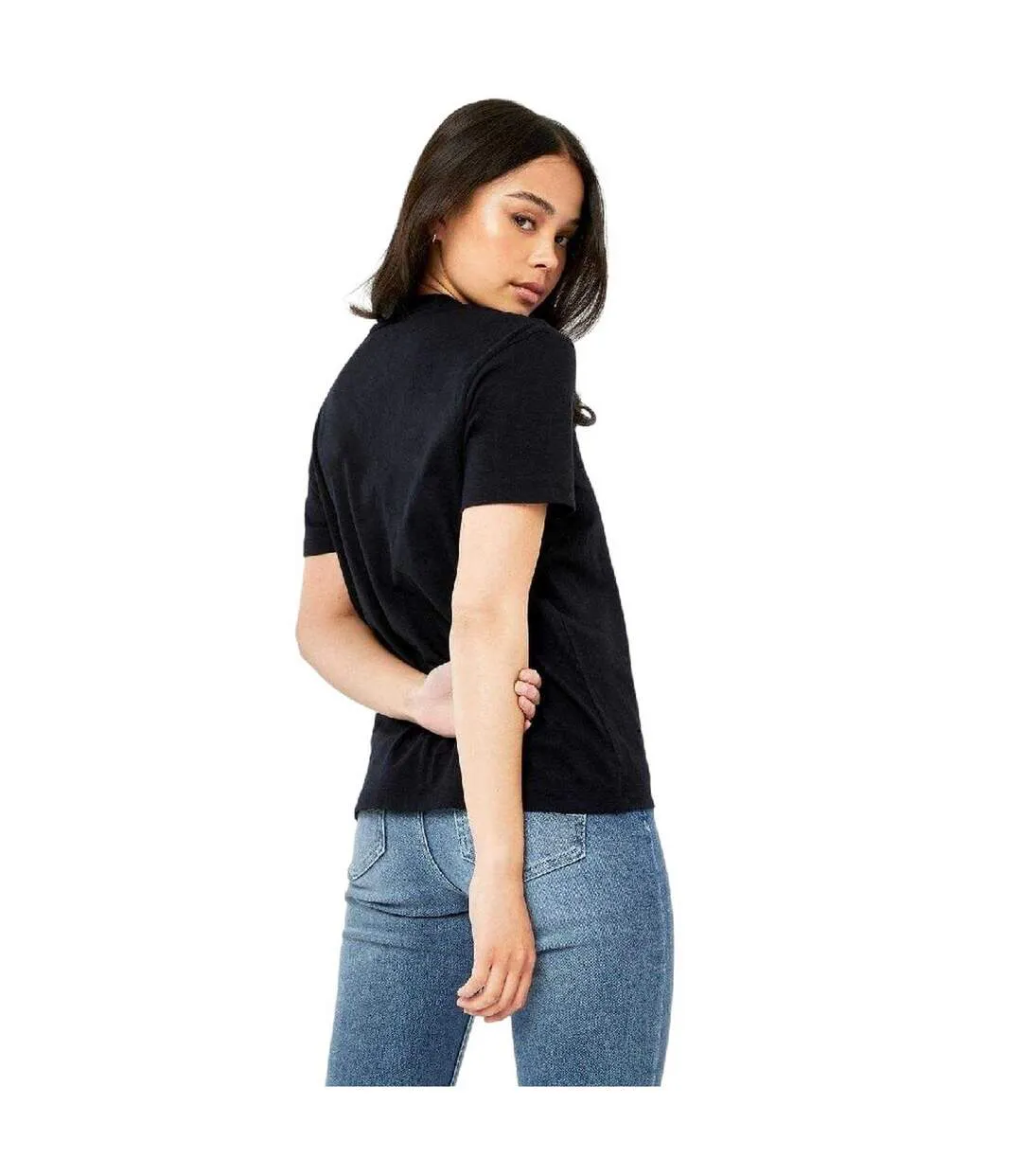 Womens/ladies Endmoor Boyfriend T-shirt Black Jack Wills-2