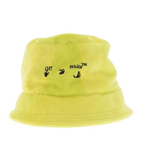Swimming Man Towel Bucket Hat Yellow Off White