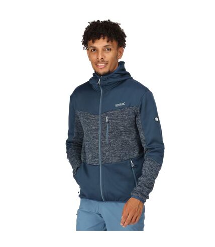 Regatta Mens Cadford V Marl Full Zip Fleece Jacket (Admiral Blue/Navy)