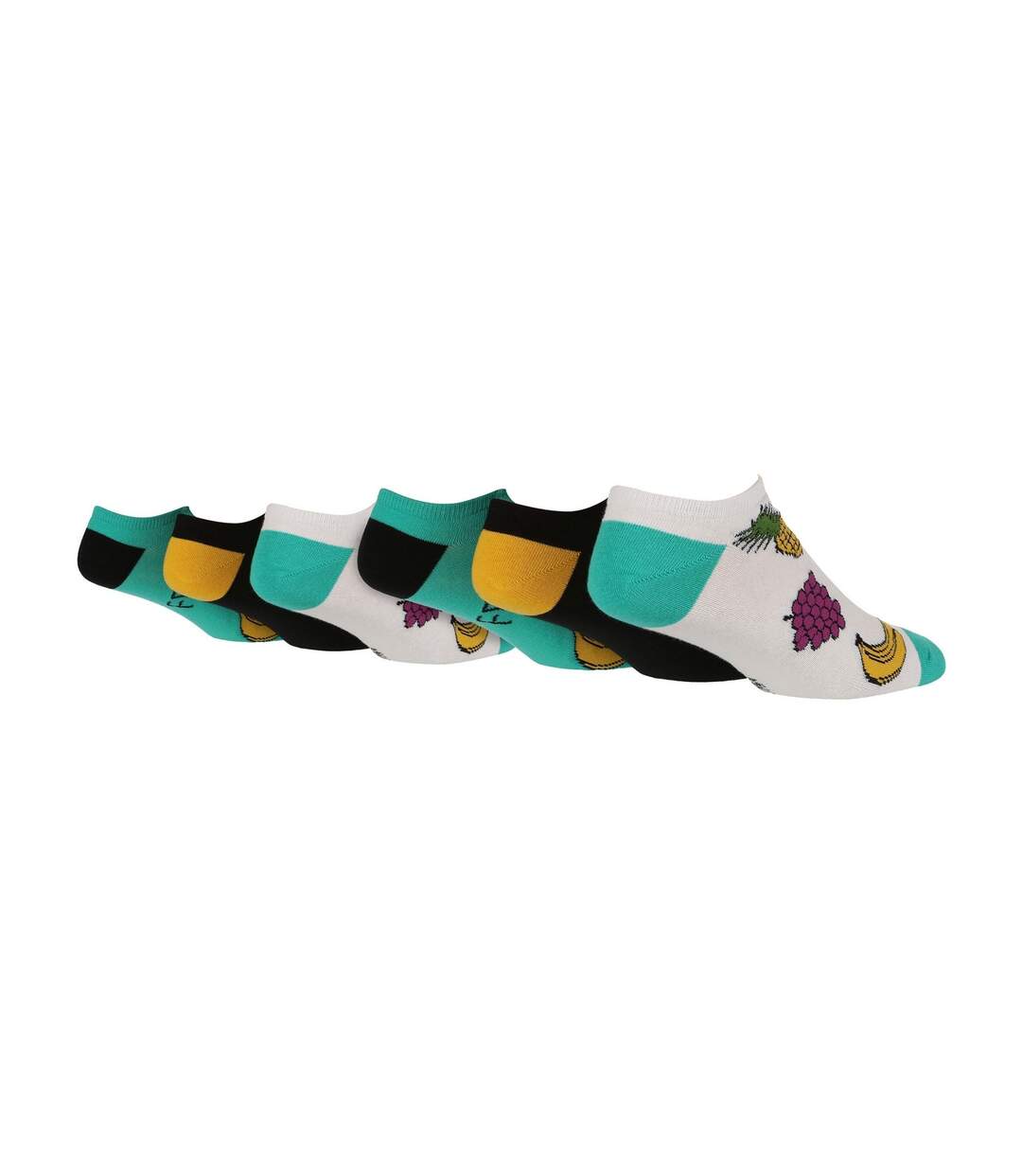 Wildfeet - 6 Paires Homme Chaussettes Basses Coton Fantaisie Amusantes-1