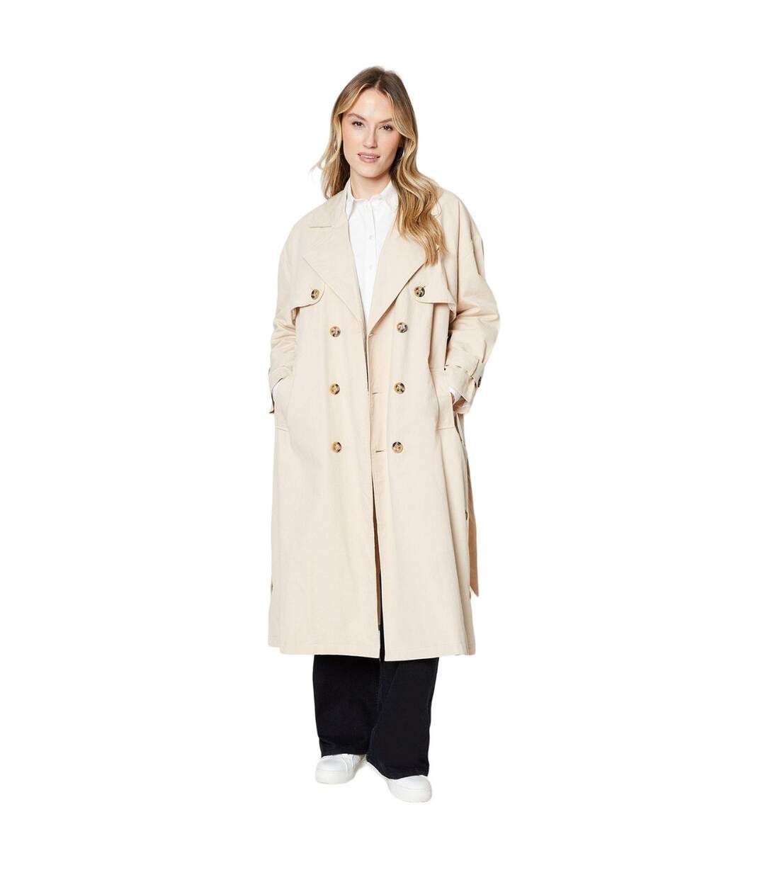 Trench femme blanc cassé Dorothy Perkins