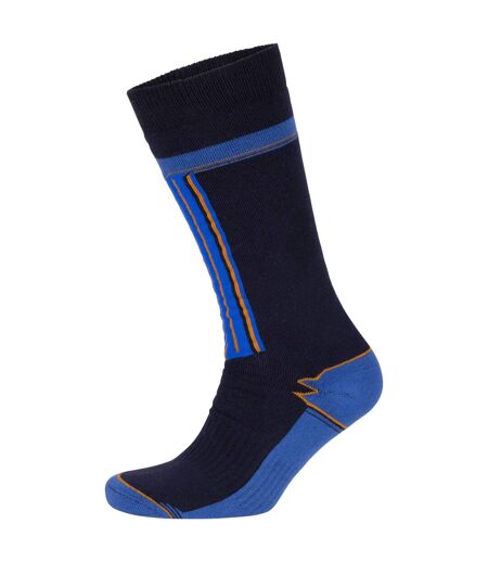 Chaussettes de ski winski adulte bleu marine / gris foncé Trespass