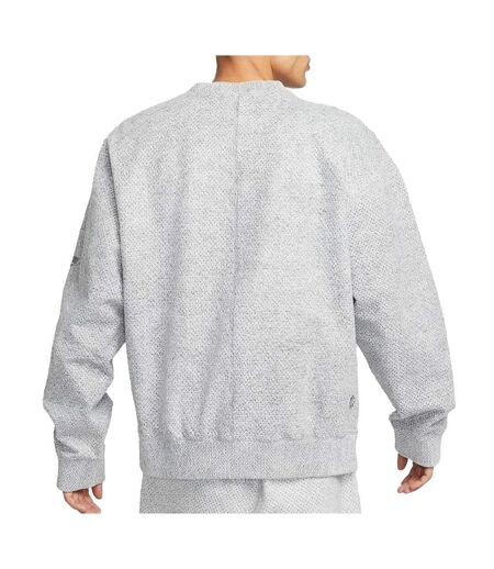 Sweat Gris texturé Homme Nike Crew - L