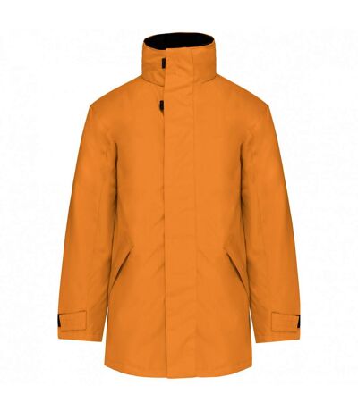 Unisex adult quilted parka orange/black Kariban