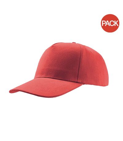 Lot de 2  casquettes liberty five adulte rouge Atlantis