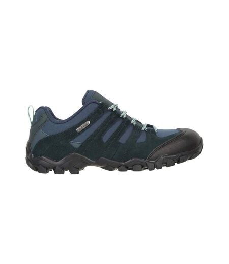 Womens/ladies Belfour Suede Waterproof Walking Shoes Navy Mountain Warehouse
