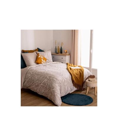 Parure de Lit Imprimée Nalh 260x240cm Beige