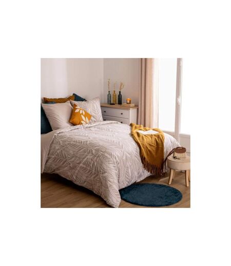Parure de Lit Imprimée Nalh 260x240cm Beige