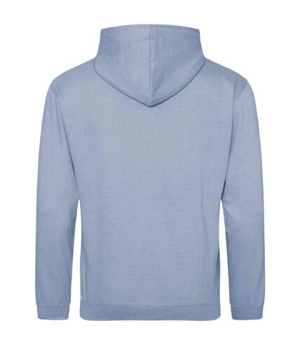 Sweat à capuche college adulte vieux bleu Awdis