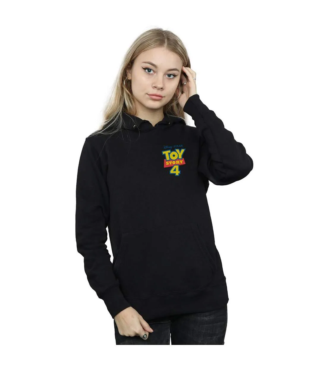 Disney - Sweat à capuche TOY STORY LOGO BREAST PRINT - Femme (Noir) - UTBI15189-2