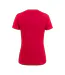 Womens/ladies Run T-shirt Red Printer RED-2