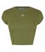T-shirt Court Motif/style Monochrome Femme Vert Émeraude Calvin Klein-1