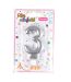 Bougie d'Anniversaire Chiffre 3 7cm Argent-2
