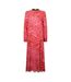Robe Longue Motif/style Imprimé Léopard Femme Rose Never Fully Dressed-2