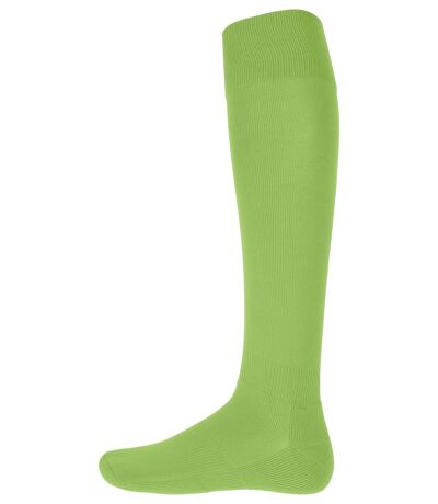 chaussettes sport unies - PA016 - vert lime