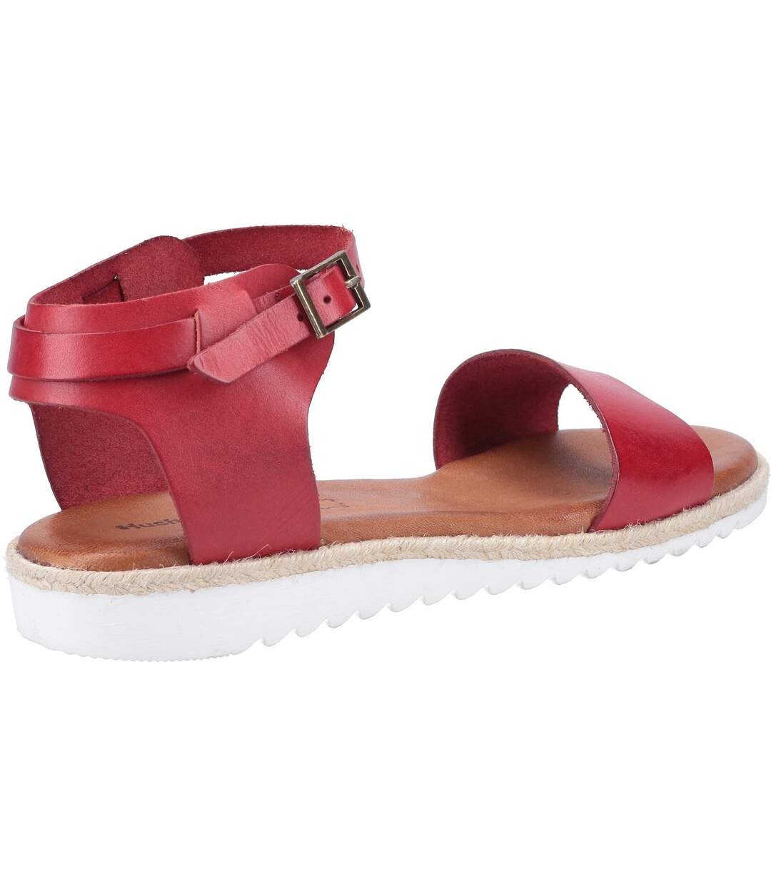 Hush Puppies Womens/Ladies Gina Leather Flat Sandals (Red) - UTFS7632