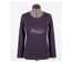 MAYFLOWER SH1060 – Tee-shirt manches longues violet col rond sérigraphié pour un style audacieux-3