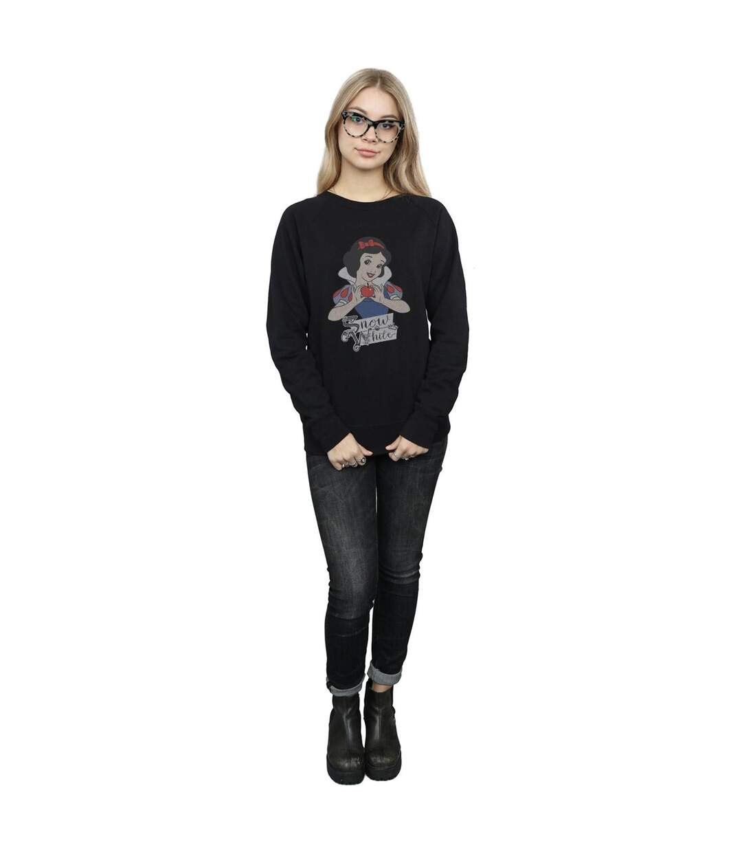 Disney Princess - Sweat SNOW WHITE APPLE - Femme (Noir) - UTBI32740-4
