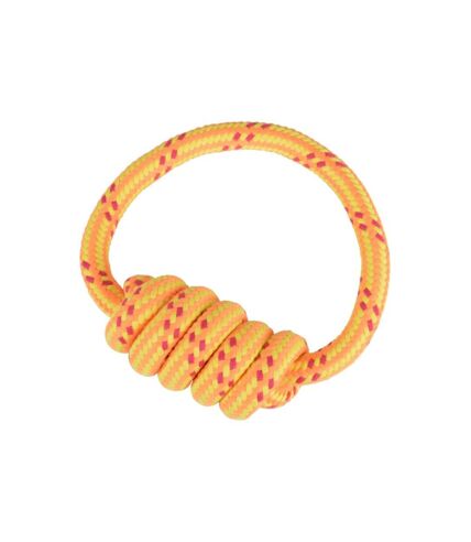 Paris Prix - Jouet Pour Chien corde Nœud 1 Poignée 18cm Orange