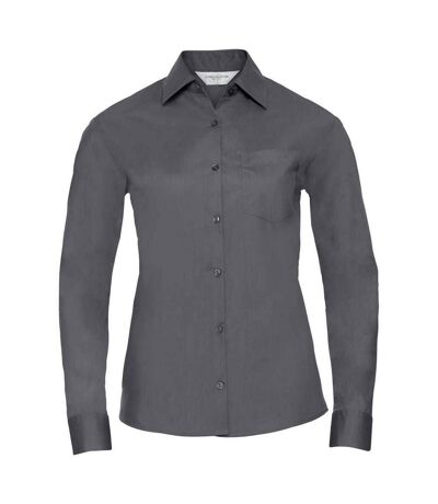 Chemise formelle femme gris foncé Russell Collection Russell Collection