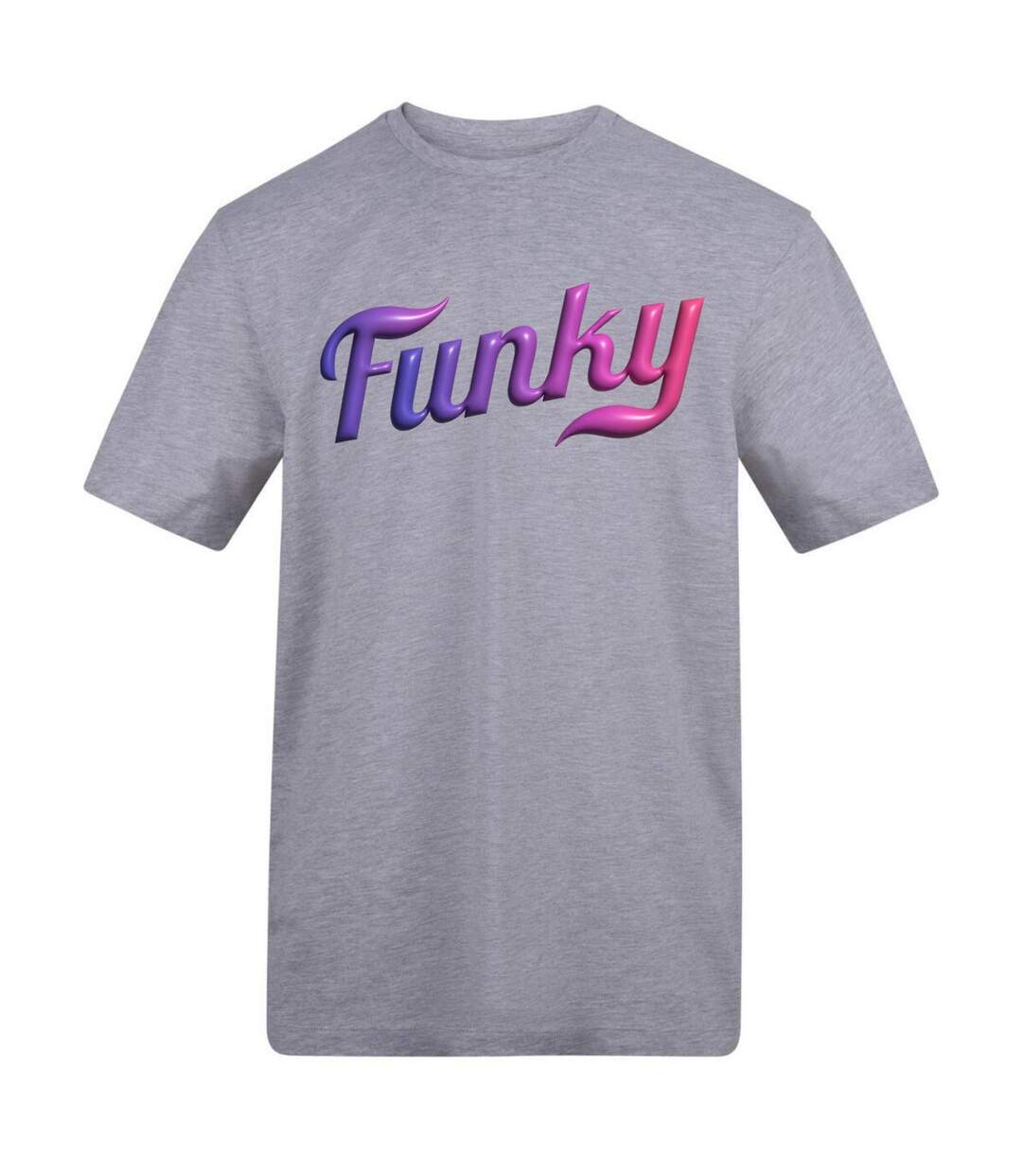 Unisex Adult Funky T-shirt Grey AWD-1