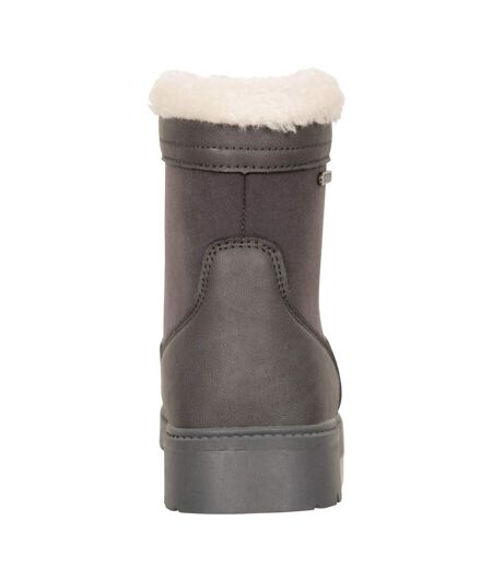 Womens/ladies Thermal Waterproof Ankle Boots Charcoal Mountain Warehouse