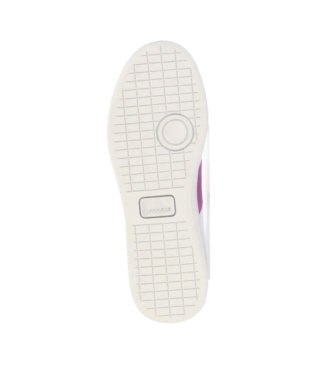 Womens/ladies carnaby pro leather trainers white/purple Lacoste-3