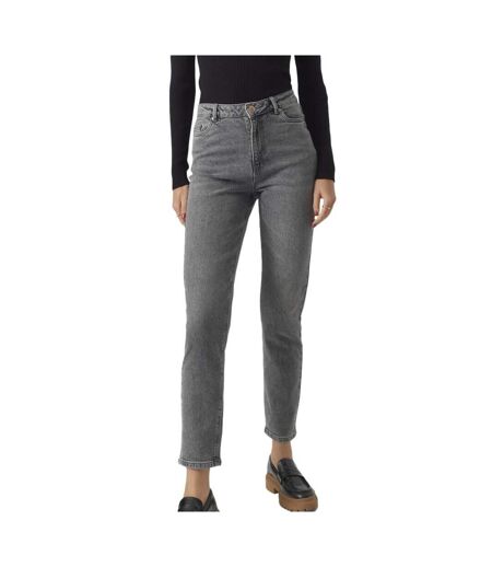 Jean Mom Gris Femme Vero Moda Linda - W27-L30