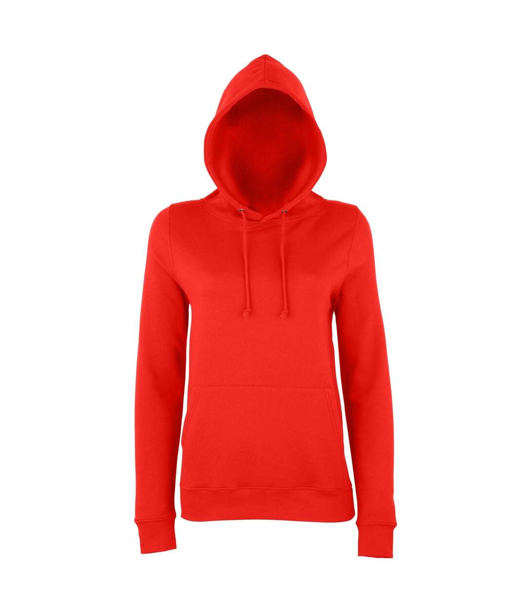 Just hoods sweatshirt à capuche femme rouge feu Awdis