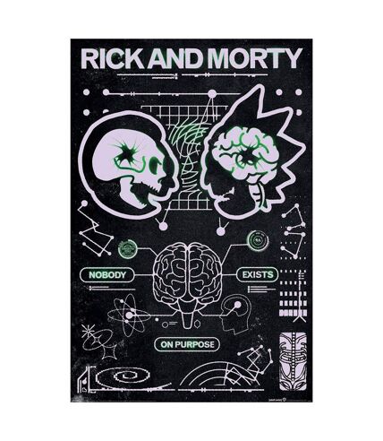 Rick And Morty Classrickal Maxi Poster (Black/White) (91.5cm x 61cm) - UTPM8687